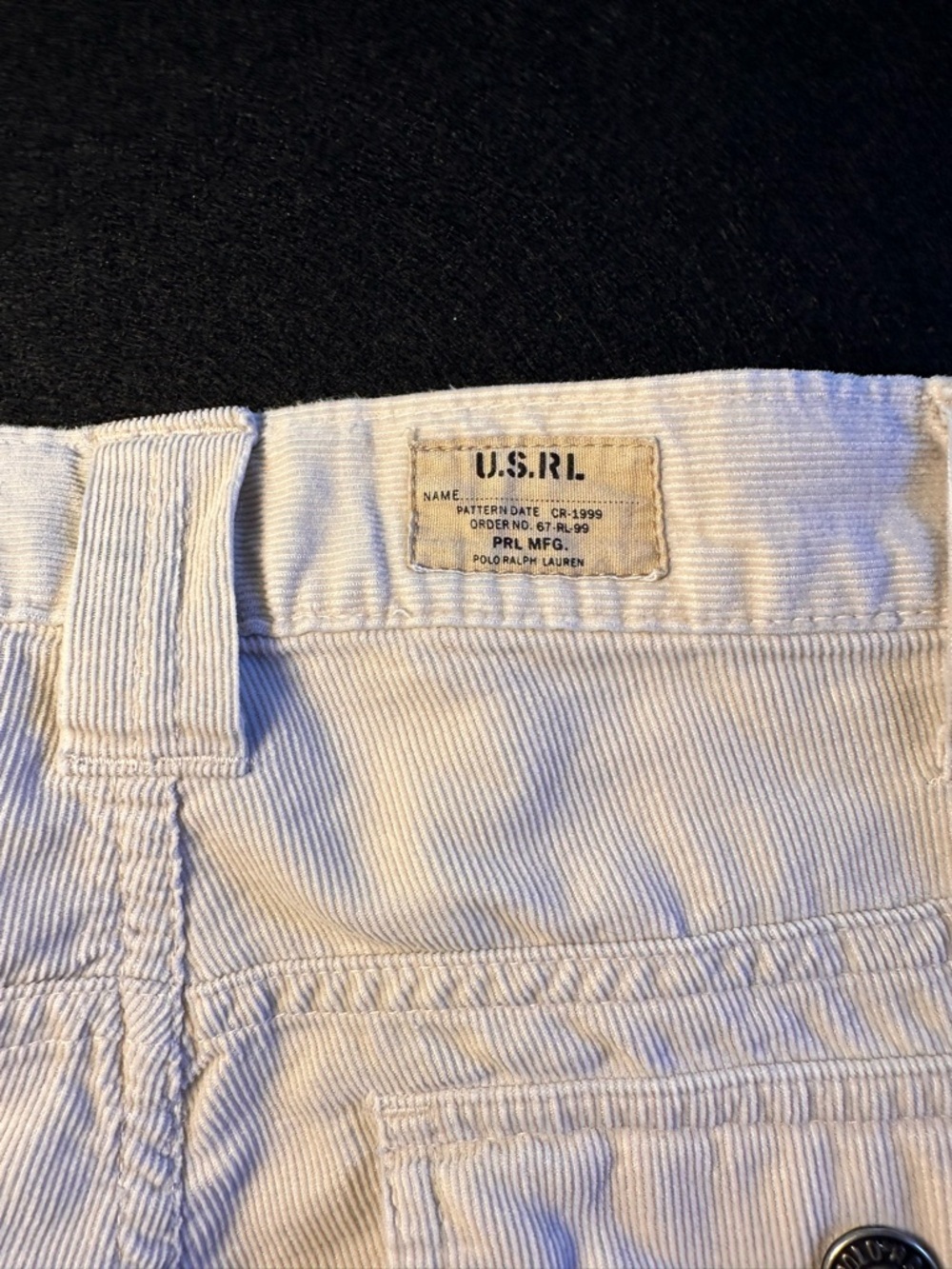 Ralph Lauren Cargo Pants Youth 14 Beige Wide Leg Utility 100% Cotton Kids Unisex - Picture 5 of 12